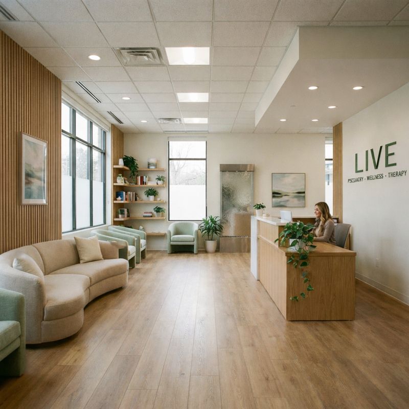 Recepção da Clínica LIVE